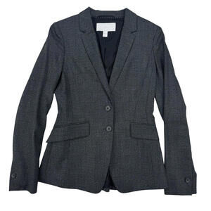Hugo Boss Jesulea1 Slim Fit Wool Blazer Jacket Grey Size US 0